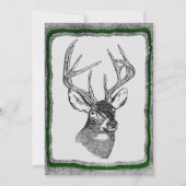 シカの狩りの招待のテンプレート 招待状 (正面)