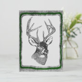 シカの狩りの招待のテンプレート 招待状 (スタンド正面)