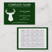 シカの狩りの熱狂者-名刺のテンプレート 名刺 (正面/裏面)