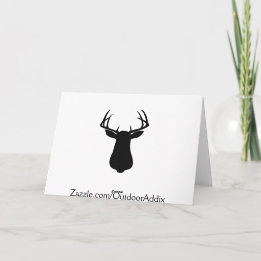 シカの狩りの父の日カード カード (裏面)