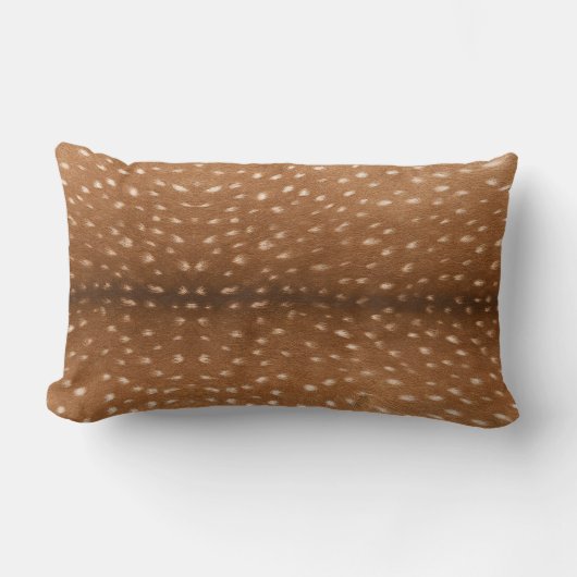 シカの皮// ランバークッション (正面)