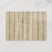 シカの素朴な花のおむつのラッフルのエンクロージャカード エンクロージャーカード (裏面)