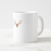 シカの芸術的スタイル ジャンボコーヒーマグカップ (正面右)