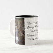 シカの跳躍の滝 ツートーンマグカップ (正面左)