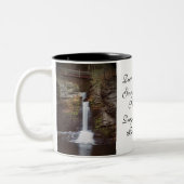 シカの跳躍の滝 ツートーンマグカップ (左)