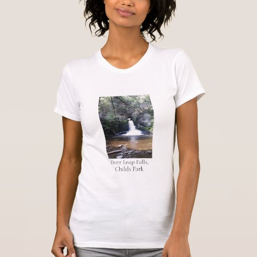 シカの跳躍の滝、子供公園、Pa、 Tシャツ (正面)
