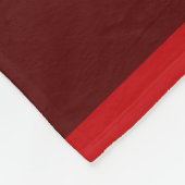 シカの雄鹿のシルエット|バーガンディの赤 フリースブランケット (角)