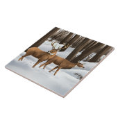 シカの雪 タイル (側面)