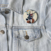 シカの頭部 缶バッジ (インサイチュ)