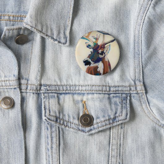 シカの頭部 缶バッジ (インサイチュ)