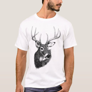 シカの頭部 Tシャツ