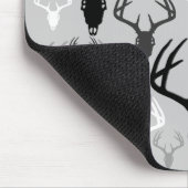 シカの(雄ジカの)枝角のスカルパターン マウスパッド (コーナー)