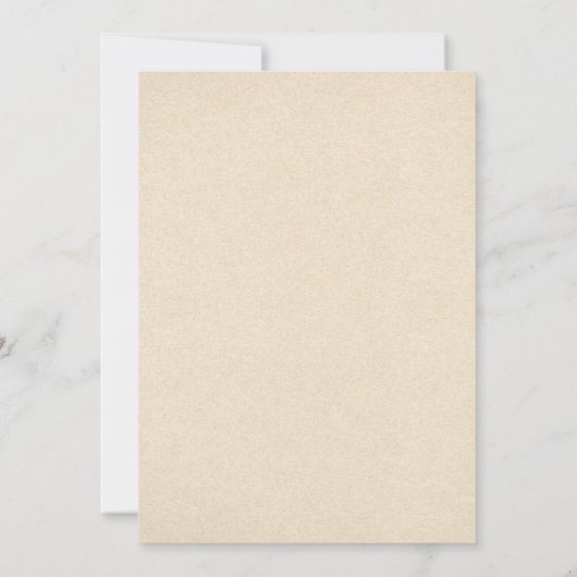 シカの(雄ジカの)枝角のロマンチックで素朴なブライダルシャワーの招待 招待状 (裏面)