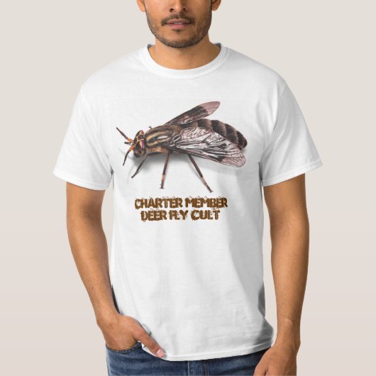 シカは嵩拝を飛ばします Tシャツ (正面)