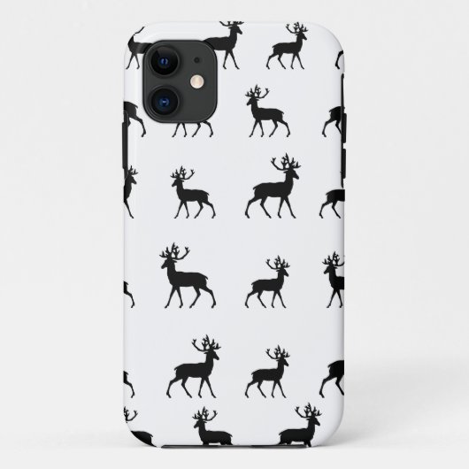 シカは白黒で模造します Case-Mate iPhoneケース (裏面)