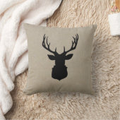 シカは|の素朴な休日の装飾の枕を尾行します クッション (ブランケット)