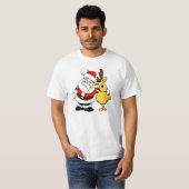 シカを持つサンタクロース Tシャツ (正面フル)