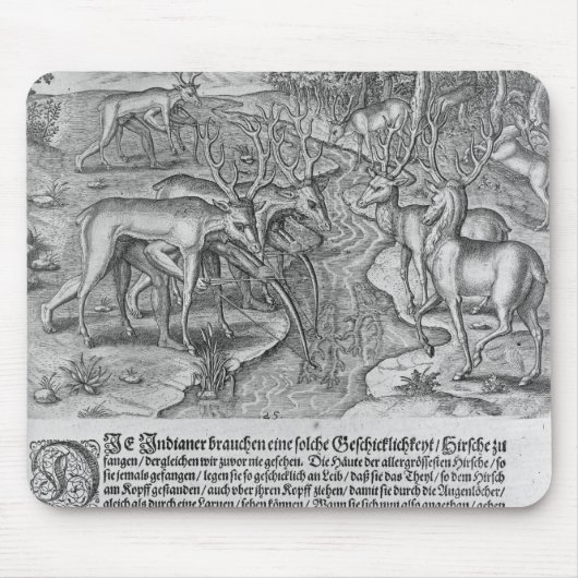 シカを捜しているフロリダのインディアン マウスパッド (正面)