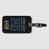 シカカラフルゴマラソン2023カスタム文字荷物 ラゲッジタグ (正面横)