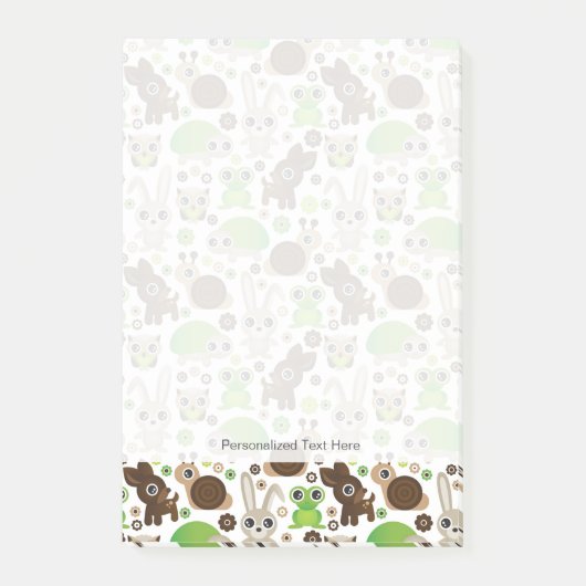 シカガメの動物の壁紙 ポストイット (正面)