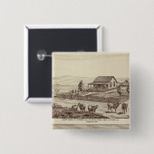 シカクリーク羊牧場 缶バッジ (正面&裏面)