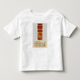 シカゴおよび北西鉄道の地図 トドラーTシャツ