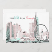 シカゴからの愛で 招待状 (正面/裏面)