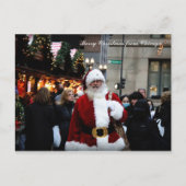 シカゴからメリークリスマス/サンタ シーズンポストカード (正面)