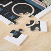 シカゴにすべてがヴィンテージ旅行ポスターあります ジグソーパズル (側面)