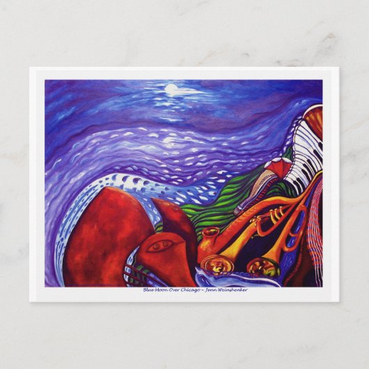 シカゴに青い月 POST CARD ポストカード (正面)