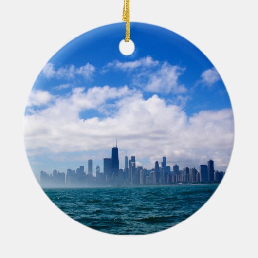 シカゴのオーナメント セラミックオーナメント (裏面)