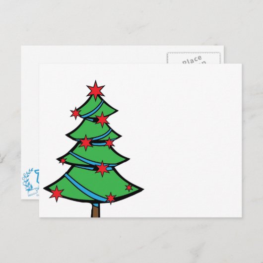 シカゴのクリスマスカード シーズンポストカード (正面/裏面)