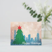 シカゴのクリスマスカード シーズンポストカード (スタンド正面)