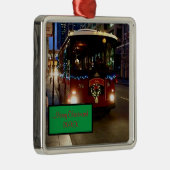 シカゴのクリスマストロリー メタルオーナメント (右)
