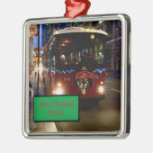 シカゴのクリスマストロリー メタルオーナメント (左)