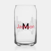 シカゴのグラフィティとモノグラム ガラス缶 (裏面)