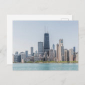 シカゴのスカイラインとミシガン湖 ポストカード (正面/裏面)