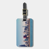 シカゴのスカイラインのパノラマ ラゲッジタグ (正面縦)