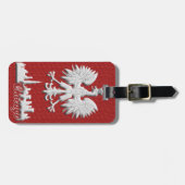 シカゴのスカイラインのポーランド人のワシの荷物のラベル ラゲッジタグ (正面横)