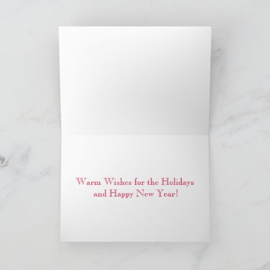 シカゴのスカイラインの休日の挨拶状 シーズンカード (内部)