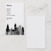 シカゴのスカイラインの名刺 名刺 (正面/裏面)