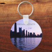 シカゴのスカイラインキーチェーン キーホルダー (正面)