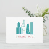 シカゴのスカイライン お礼カード サンキューカード (スタンド正面)