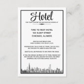 シカゴのスカイライン エンクロージャーカード (正面)