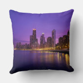 シカゴのスカイライン クッション (裏面)