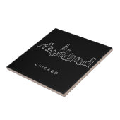 シカゴのスカイライン タイル (側面)