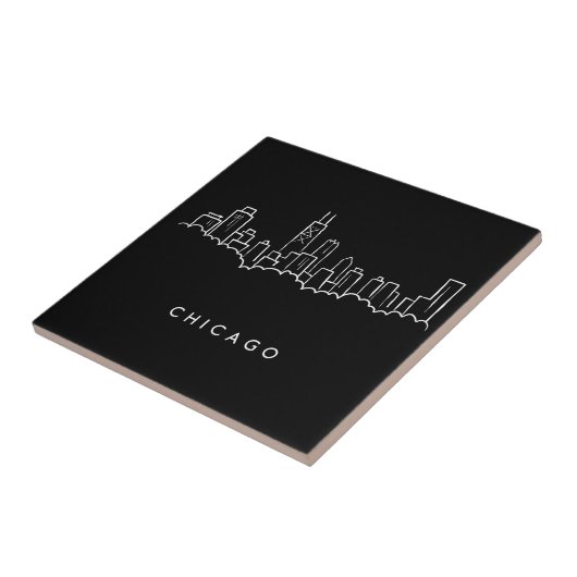 シカゴのスカイライン タイル (側面)