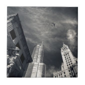 シカゴのスカイライン タイル (正面)