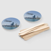 シカゴのスカイライン ハンドファン (組立なし)