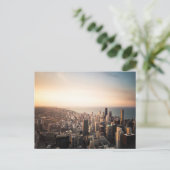 シカゴのスカイライン ポストカード (スタンド正面)